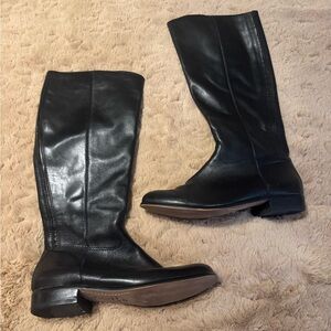 Corso Como Classic Black Leather Boots